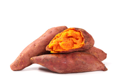 白底上的红心地瓜