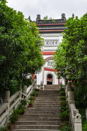 武汉晴川阁景区里的禹稷行宫