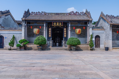 广州番禺沙湾古镇玉虚宫传统中式古建筑