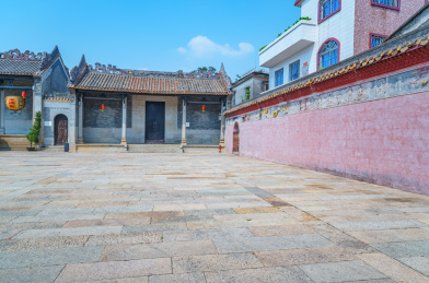 广州番禺沙湾古镇玉虚宫传统中式古建筑