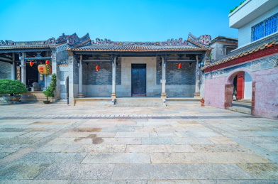 广州番禺沙湾古镇玉虚宫传统中式古建筑