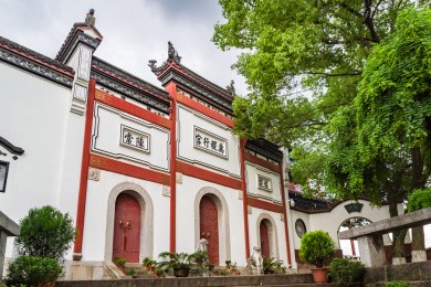 武汉晴川阁景区里的禹稷行宫