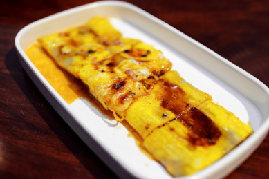 中国东北传统美食烤冷面