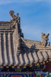 河南省濮阳市龙源景区龙兽斗拱装饰园林建筑