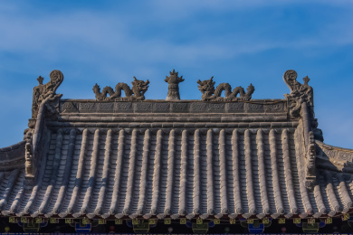 河南省濮阳市龙源景区龙兽斗拱装饰园林建筑