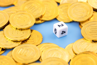 金融赌博骰子和金币