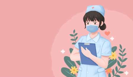 手拿病例的护士插画