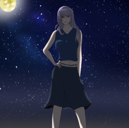 夜空的少女
