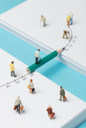 微缩创意衰老与寿命的延长线