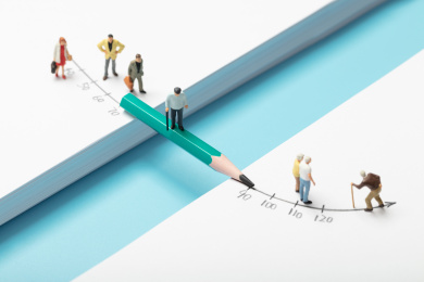 微缩创意衰老与寿命的延长线