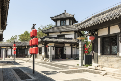 中国山东省广饶县孙子文化园仿春秋乐安古镇