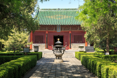 山东省广饶县孙武祠南宋古建关帝庙大殿