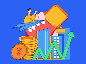 住房贷款扁平矢量概念运营插画