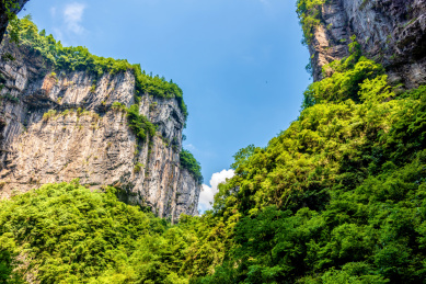 中国重庆武隆天生三桥景区神鹰天坑