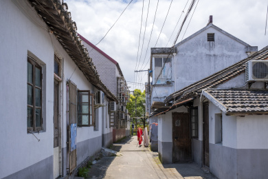 中国乡村小镇胡同巷道民居建筑