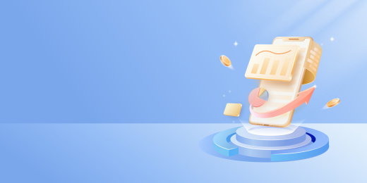 手机数据金融经济上升柱状图箭头