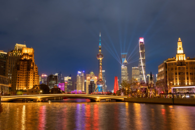 中国上海外滩夜景