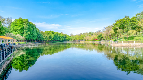 广东广州广州市麓湖公园景观