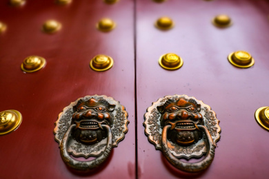 四川省绵阳市狮头型门环