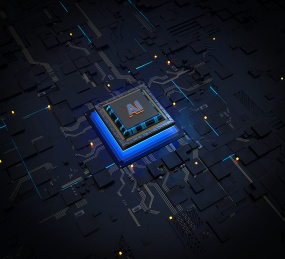 智能炫酷科技-CPU芯片创意三维图