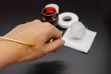 医疗用品清洗伤口碘伏和棉签