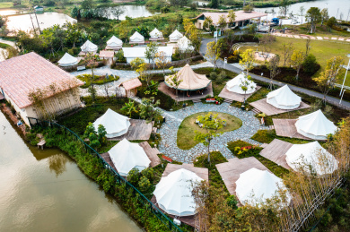中国江门市鹤山市华侨城古劳水乡旅游区
