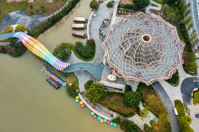 中国江门市鹤山市华侨城古劳水乡旅游区