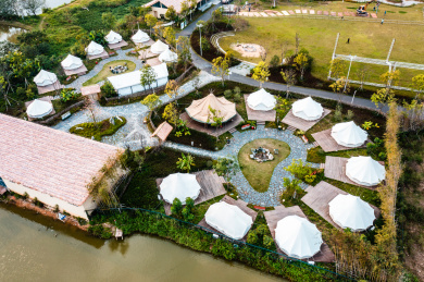 中国江门市鹤山市华侨城古劳水乡旅游区