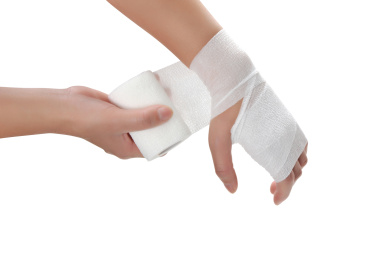 一款高弹的网状弹力纱布自粘绷带