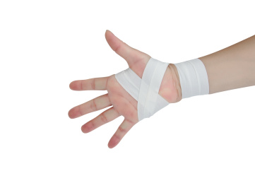 一款高弹的网状弹力纱布自粘绷带