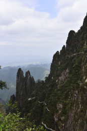 湖南郴州莽山国家森林公园五指峰景区的风光