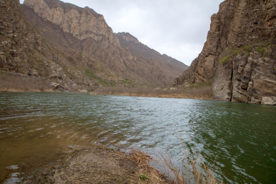 北京门头沟峡谷河流景观