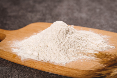 深底上的面粉