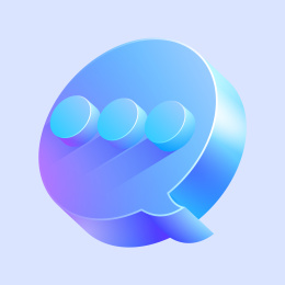 矢量轻质感3D立体图标-消息