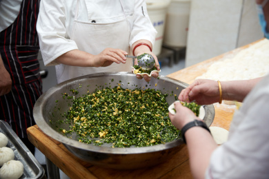 包子面点的制作过程