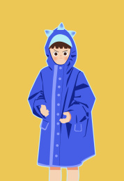 穿雨衣的男孩