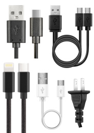 数据线充电接头转换线USB电源线头