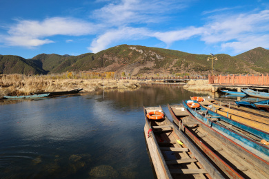 中国云南泸沽湖风景区草海