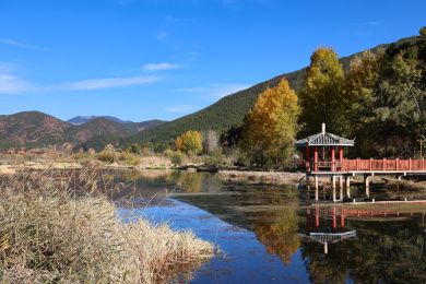 中国云南泸沽湖风景区草海