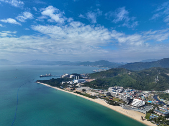 深圳市大鹏新区金沙湾海滨公园小金沙湾航拍