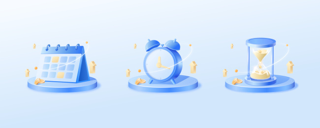 定投日历 闹钟 沙漏倒计时和金币