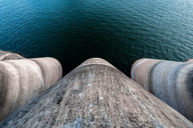 安徽省六安市金寨县梅山水库大坝