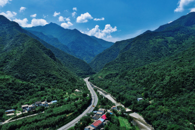 陕西西安秦岭风光