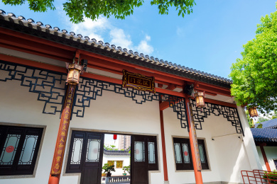 广东广州市花都湖国家湿地公园岭南园探花门