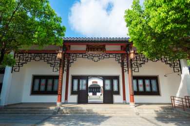 广东广州市花都湖国家湿地公园岭南园探花门