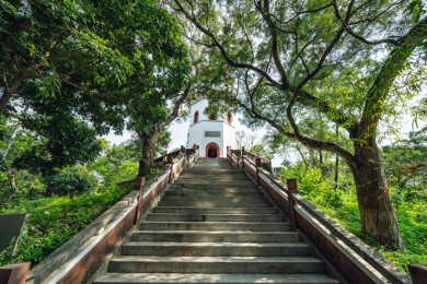 中国广州增城区雁塔寺古塔  