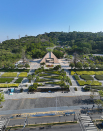 广东省深圳市龙岗区凤凰山国家矿山公园航拍