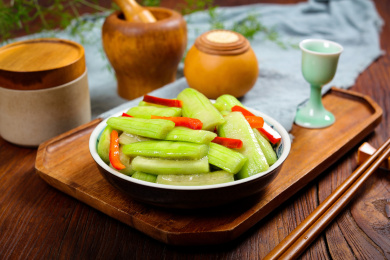 美味农家菜小炒胜瓜