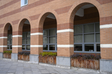 上海复古欧式建筑拱形门廊