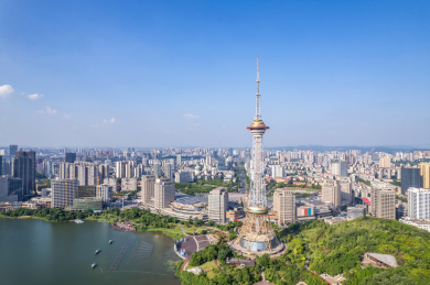 中国湖南省株洲天元区城市风光
